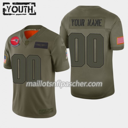 Maillot New England Patriots Custom Nike 2019 Salute to Service - Enfant
